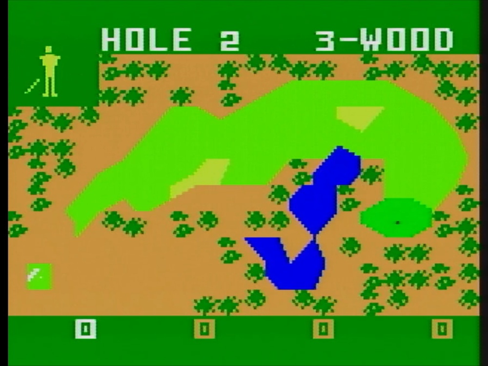 Gameplay of PGA Golf for Intellivision